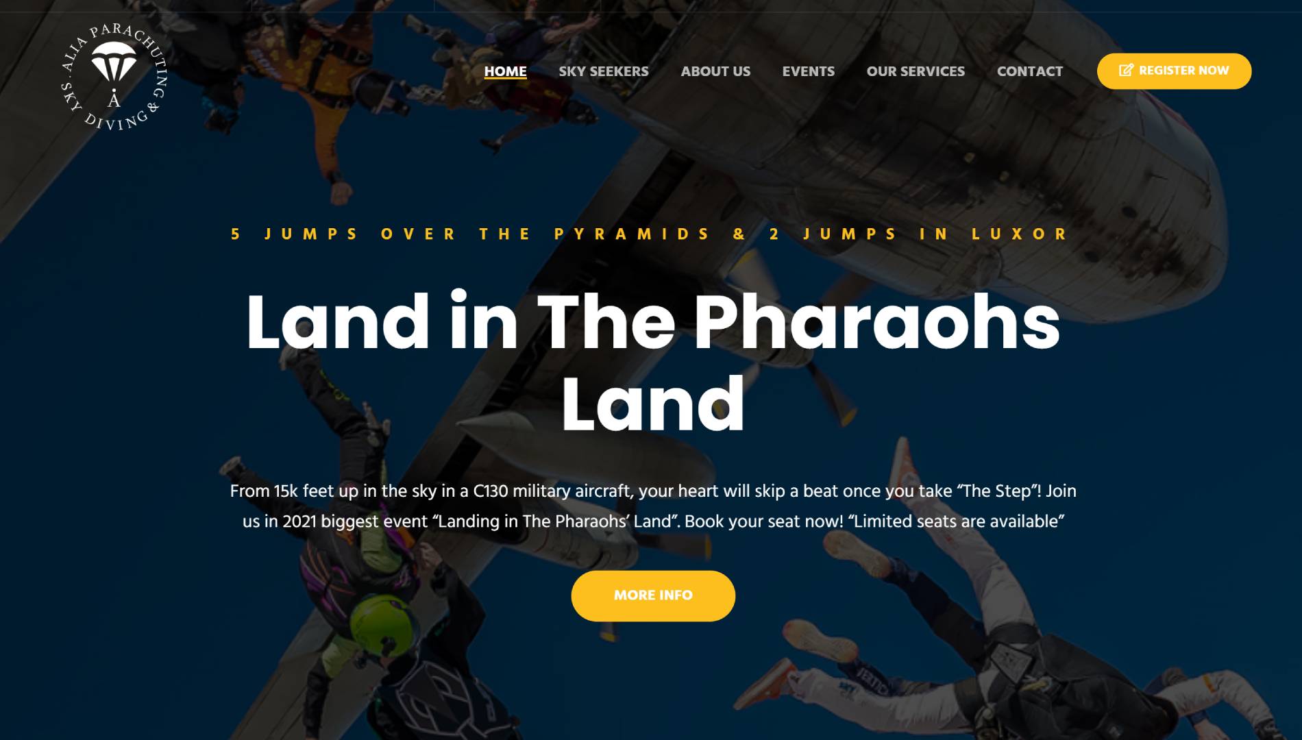 Alia Parachuting & Skydiving Academy - a project by ZADIANS