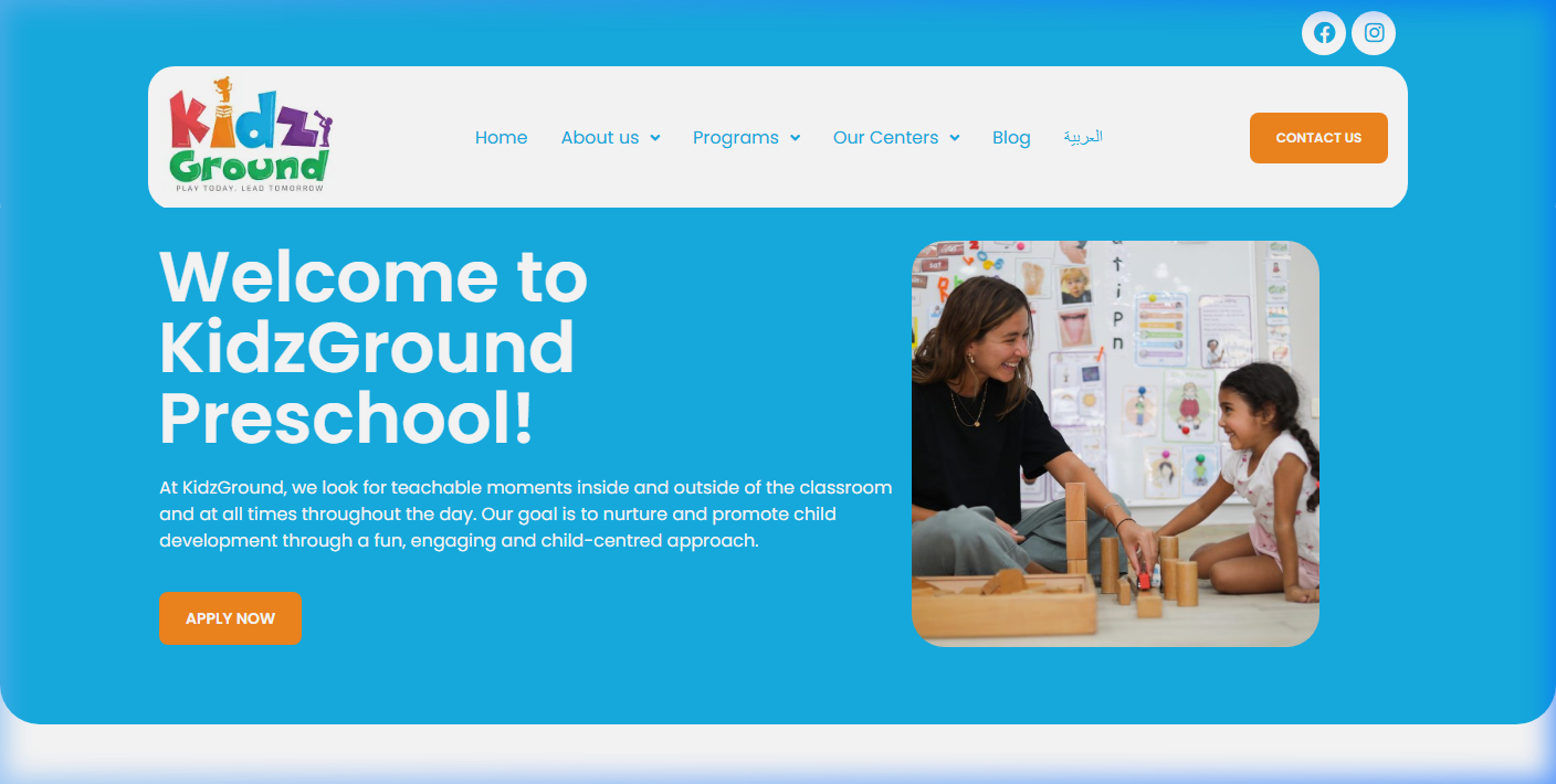 KidzGround Preschool - a project by ZADIANS