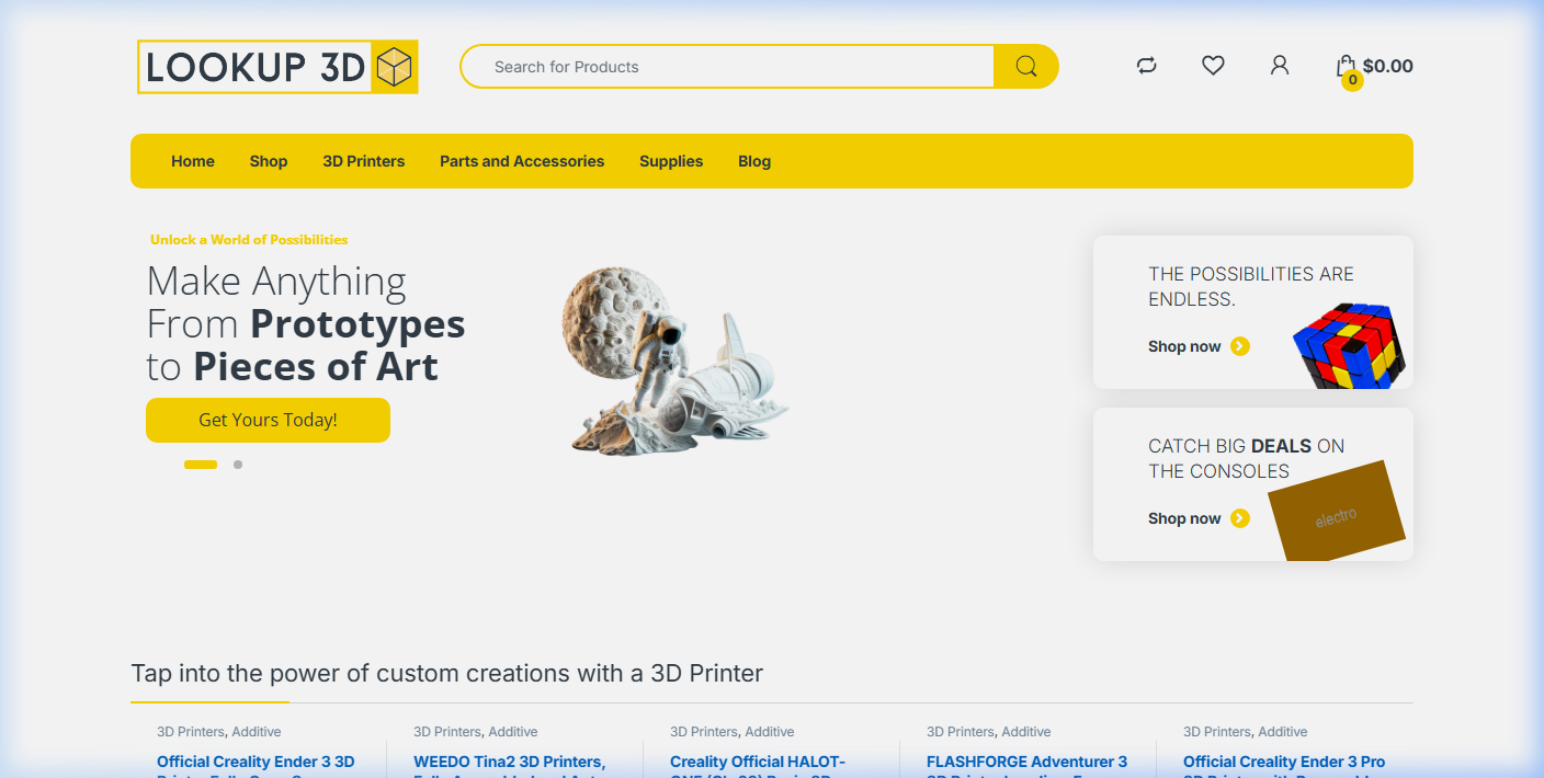 Lookup3D | 3D Printers & Accessories - a project by ZADIANS