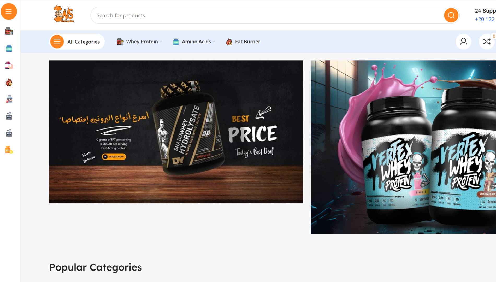 Nutritionshop - a project by ZADIANS