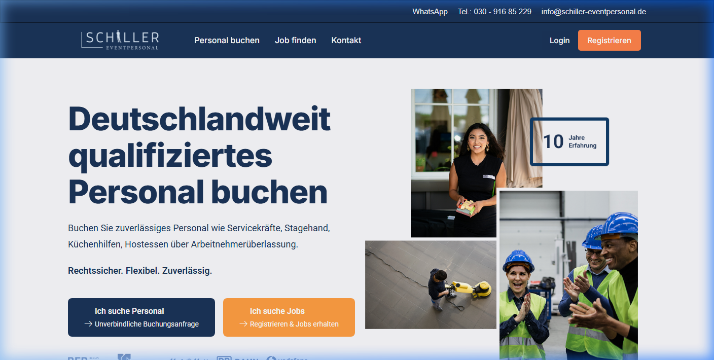 Schiller-Eventpersonal | Event Staffing Agency - a project by ZADIANS